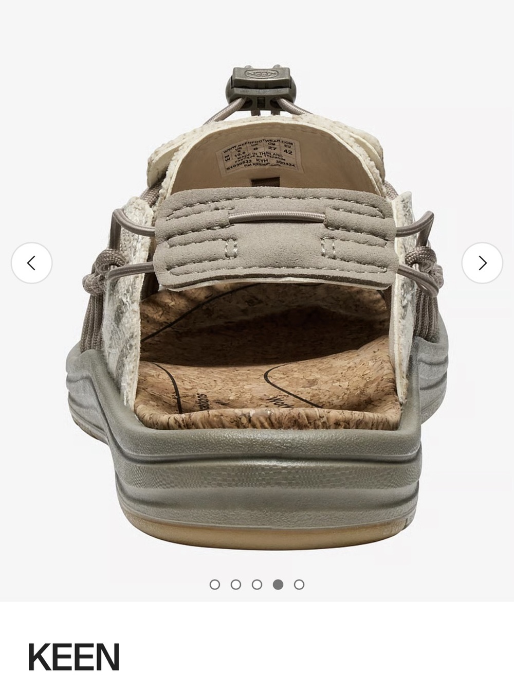 New Keen Uneek ii convertible canvas brindle natural W 13 M 11.5 EU 45 - Picture 4 of 7